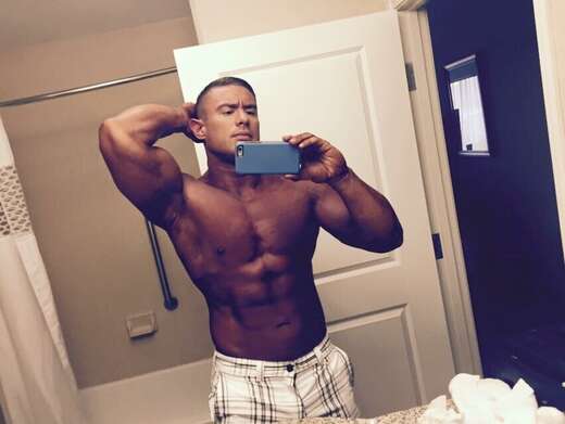 Muscle man ready to assist - Alternate Photo