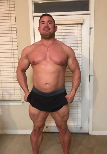 Muscle man ready to assist - Alternate Photo