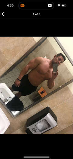 Muscle man ready to assist - Alternate Photo
