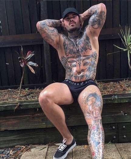Tatted, ripped Bad Boy - Straight Male Escort in Gold Coast - Main Photo