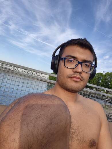 Tall muscular nerd - Alternate Photo
