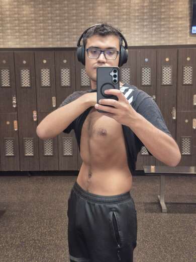 Tall muscular nerd - Alternate Photo