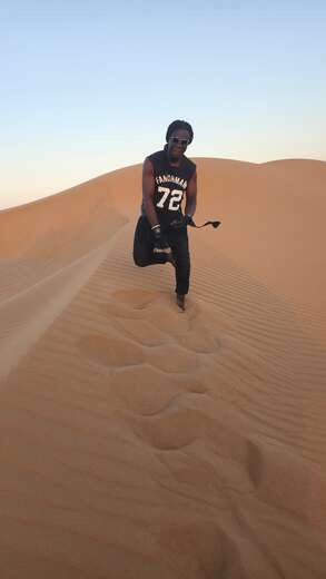 Black african with long lock and fun to be - Alternate Photo